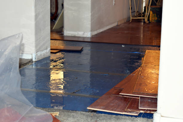 Professional Water Damage Restoration technician working in Claypool, AZ